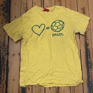 Yellow Brazil Kids T-Shirt